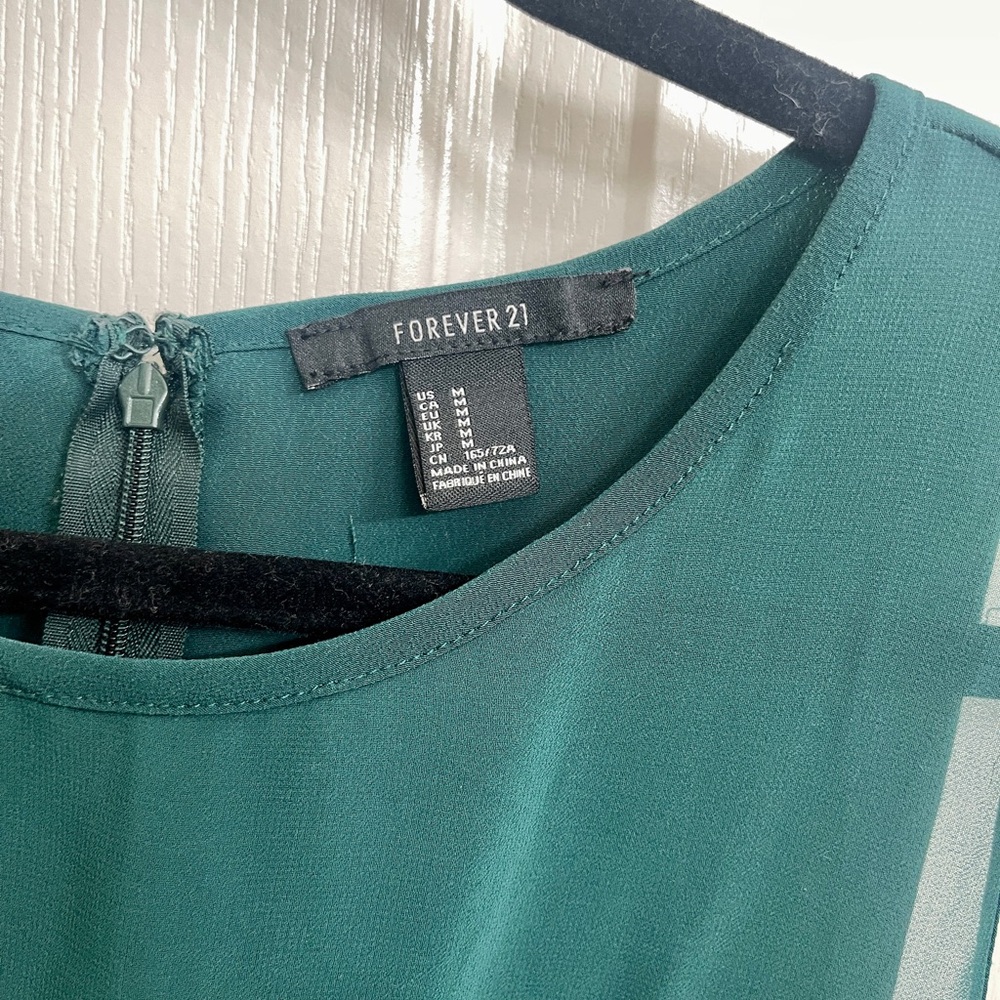 Forever 21 Hunter Green Sleeveless Jumpsuit - Picture 4 of 5